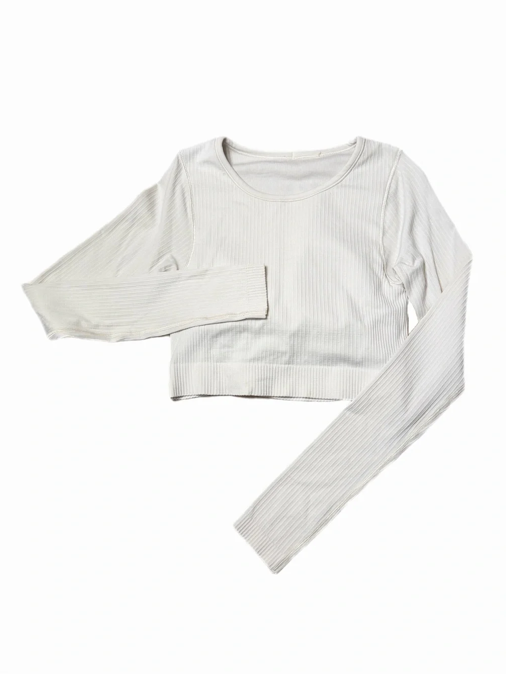 Lululemon Ebb to Street Long Sleeve Shirt In White Opal Size 4